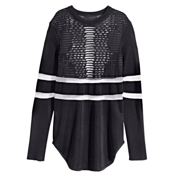 Alexander a Wang x H&M Black Sheer Blouse - Picture 3 of 8